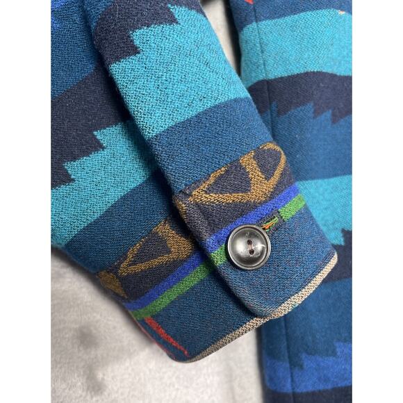 Pendleton Jacket Mens XXXL 3X Shacket Shirt Lahaina Wave Pattern Hawaiian Surf - Picture 7 of 16